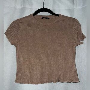 SHEIN small beige crop top